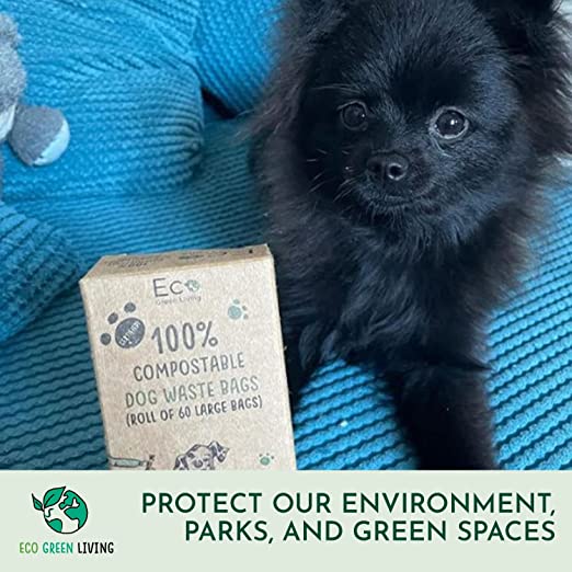 Compostable Dog Waste Bags (1 Pack - 60 Large Bags)