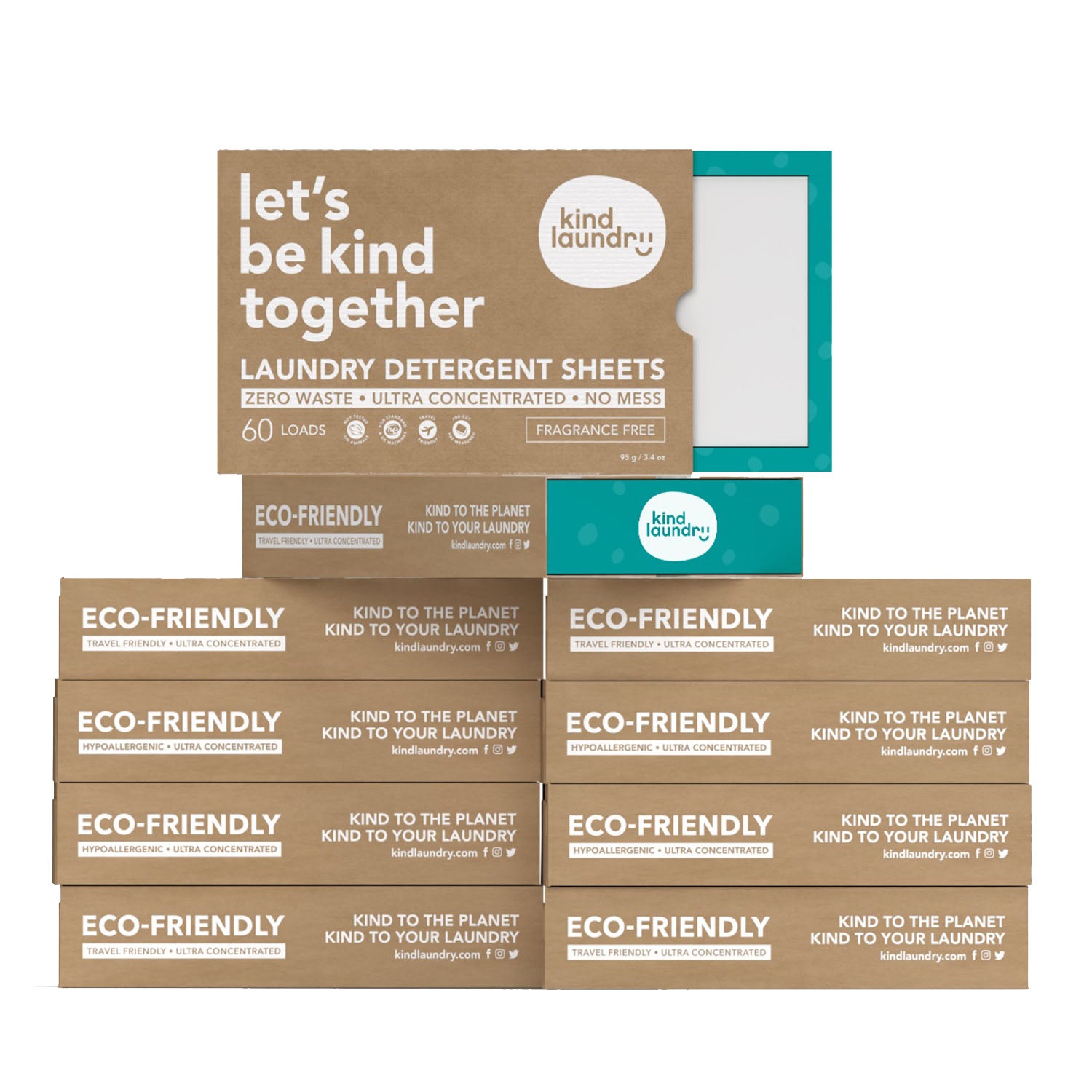 Zero Waste Laundry Detergent Sheets (Fragrance-Free)