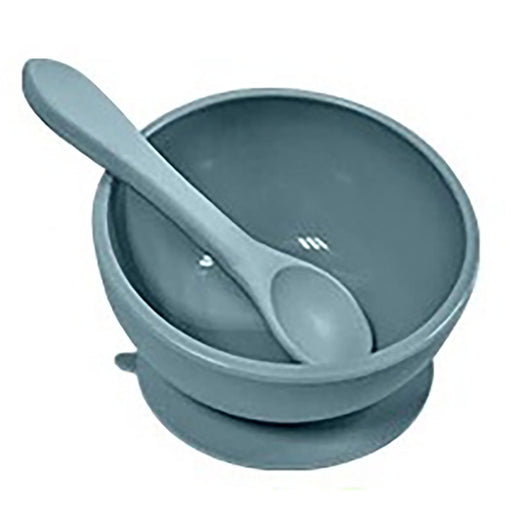 Blue Silicone Baby Bowl