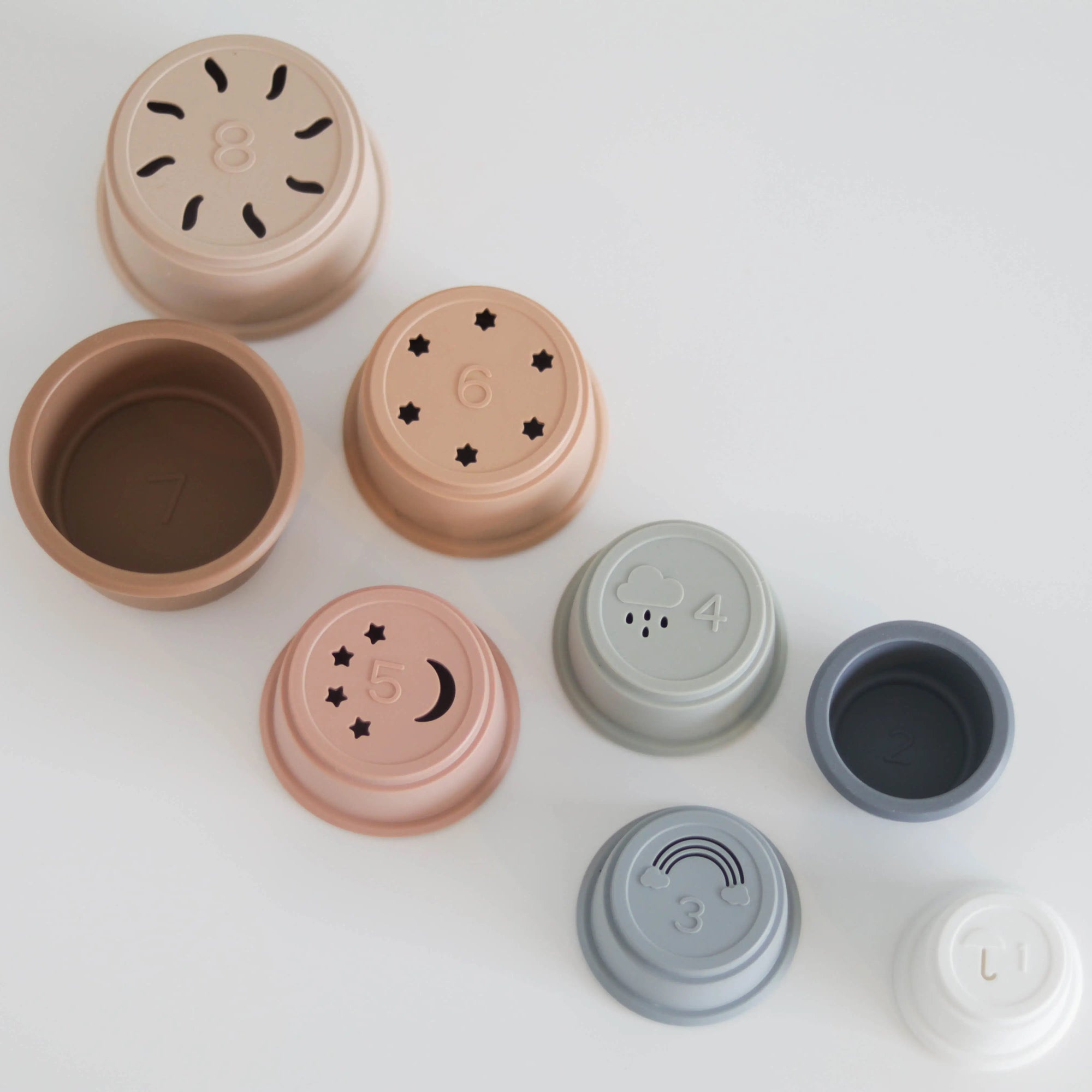 Saturday Baby Silicone Stacking Cups 